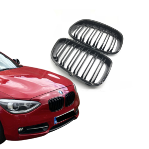 Kopie van BMW 1 Serie F20&amp;F21 (2011-2015) M-Performance Grille Dubbel Spijl Glans Zwart